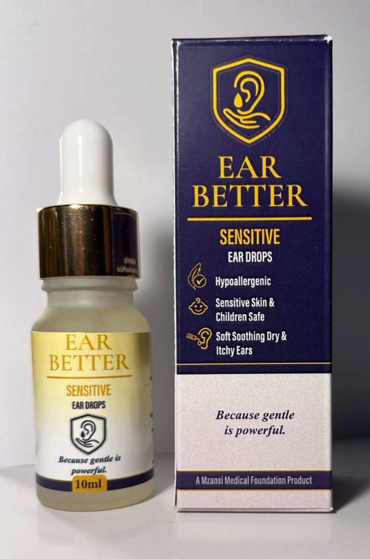 EAR BETTER Sensitive bottle and box